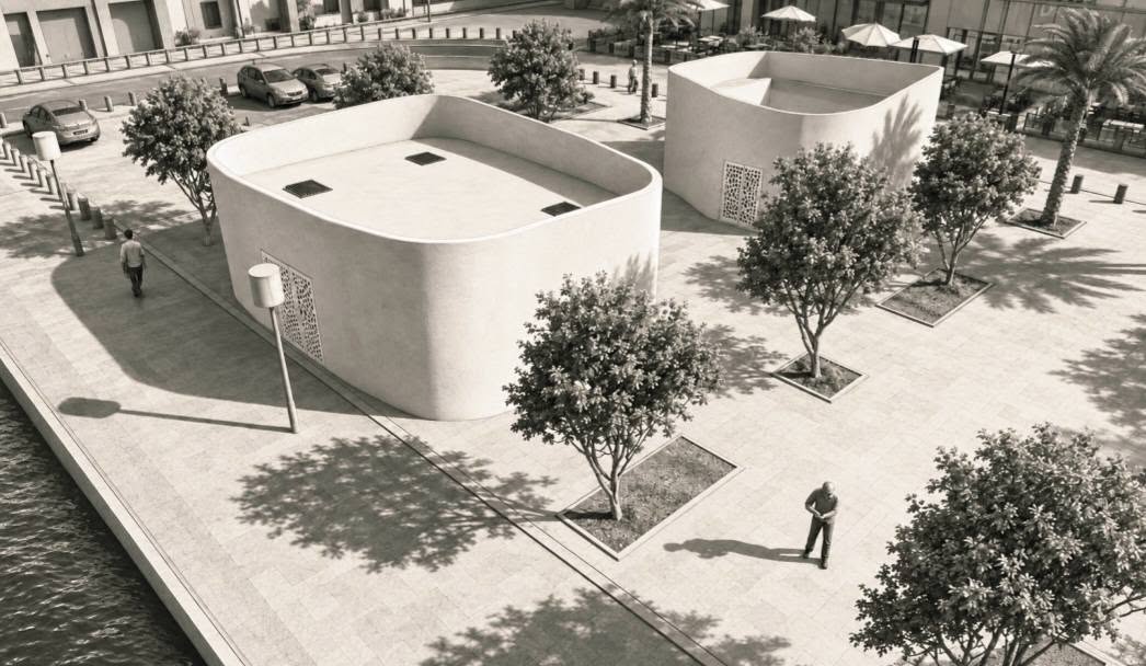 Perspective du nouvel espace public prévu à l’emplacement de l’ancienne capitainerie